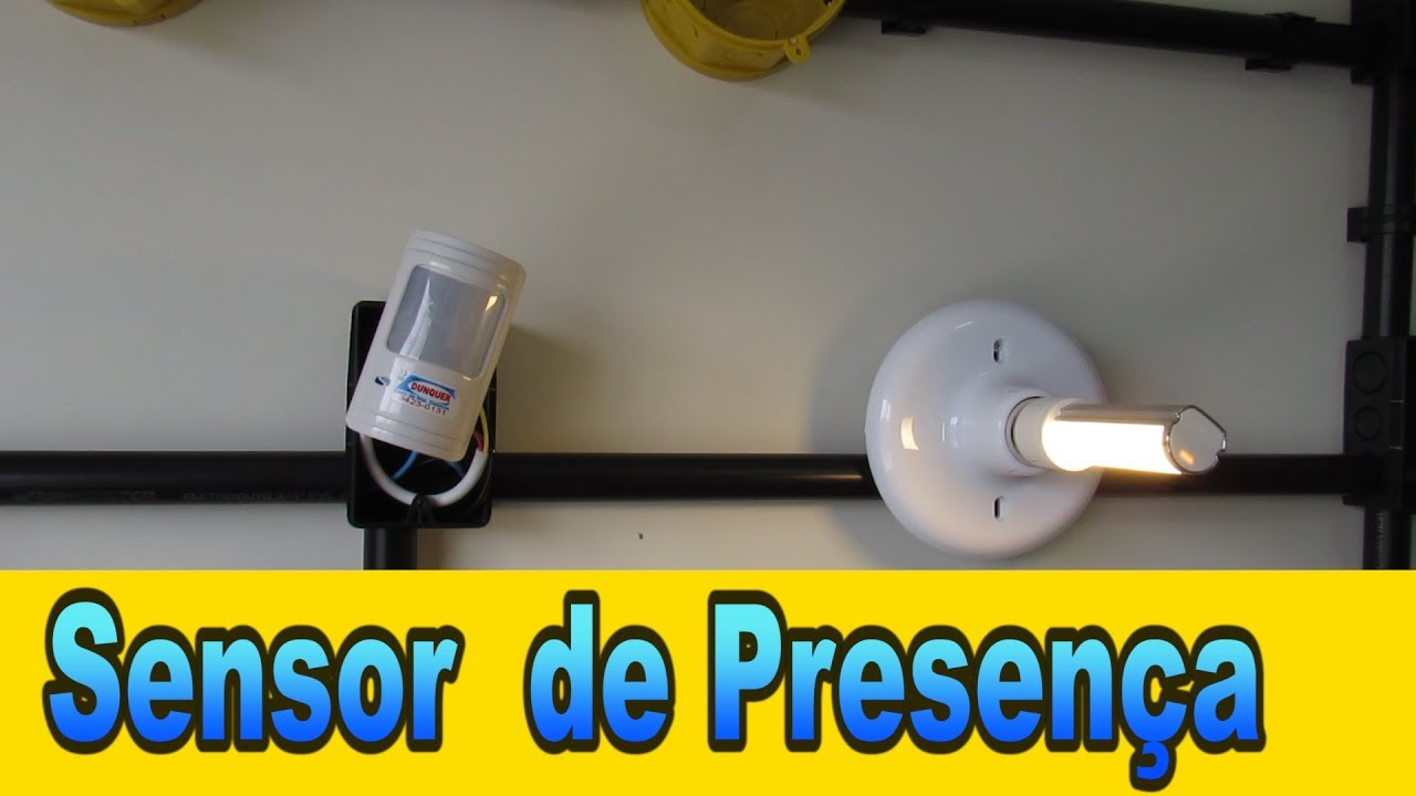 Como instalar Sensor de presença - Aula 09