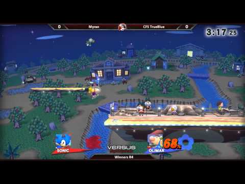 Versus Weekly 7/2/15 - Winners R4 - Myran (Olimar) vs. True Blue (Sonic) - Smash 4