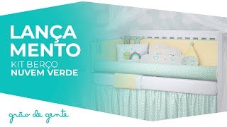Kit Berço Nuvem Verde - Grão de Gente