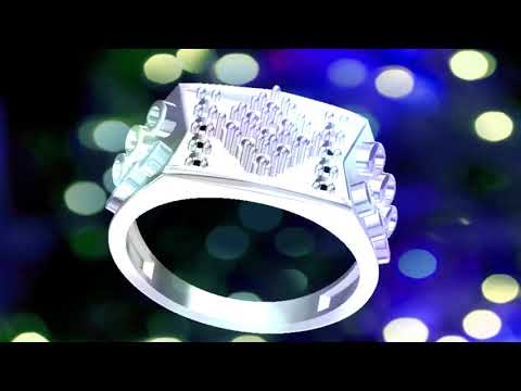 Latest Simple gold diamonds rings designs by cad dj 10