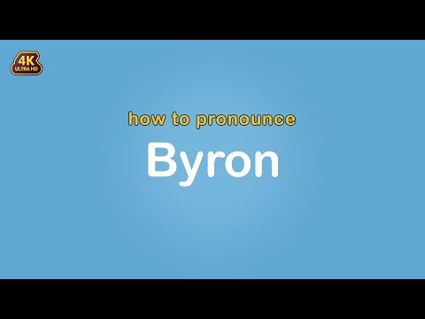 how to pronounce Byron 【Name】