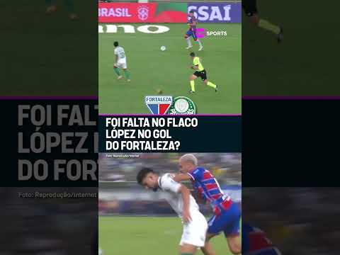 SEGUE O JOGO? FLACO LÓPEZ FICOU RECLAMANDO DE FALTA NO LANCE DO GOL DO FORTALEZA #shorts