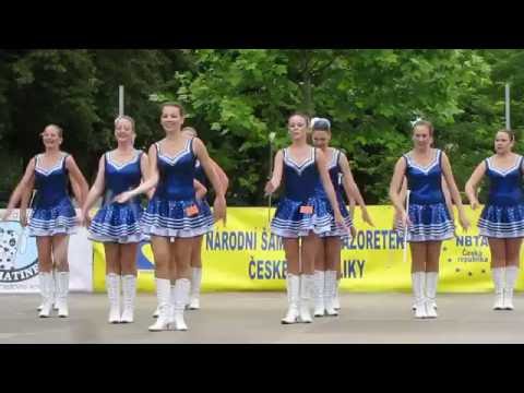 Mažoretky Panenky ČB, junior, pódiová formace 2014