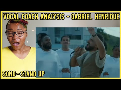 Vocal Coach Analysis | GABRIEL HENRIQUE - STAND UP  CORAL Black To Black #gabrielhenrique #reaction