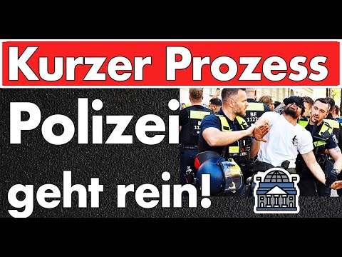 Polizei zieht durch! Kurzer Prozess bei Besetzung der Humboldt Universität! 350 Polizisten gegen 100