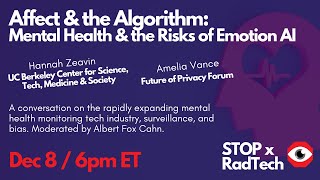 S.T.O.P. x RadTech - Affect & the Algorithm: Mental Health & the Risks of Emotion AI