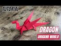 DRAGON ORIGAMI WORLD SYMBOLIC ORIGAMI FOLDING DIY PAPER DRAGON ORIGAMI RED DRAGON SYMBOL CRAFT