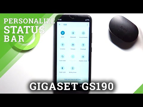 How to Adjust Notification Bar Icons on GIGASET GS190 – Customize Notification Bar