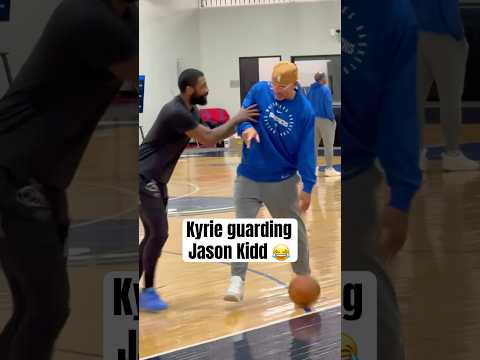 Kyrie & JKidd messing around in practice 🤣 (via RonKnowsSports/X)