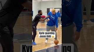 Kyrie &amp; JKidd messing around in practice 🤣 (via RonKnowsSports/X)