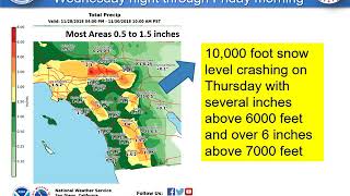 Significant Precipitation and Large Swell November 28-30 - NWS San Diego
