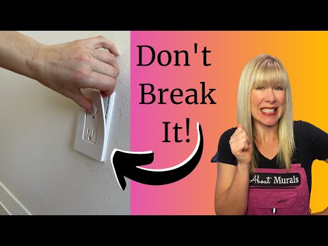 Part of a video titled How to Remove Outlet Cover with No Screws & NO SCREWDRIVER!