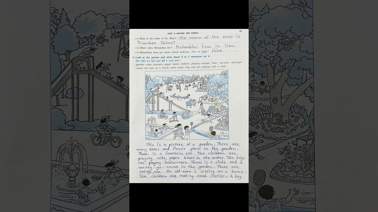 Standard 6th semester 1 chapter 5 (GSEB) English Unit 