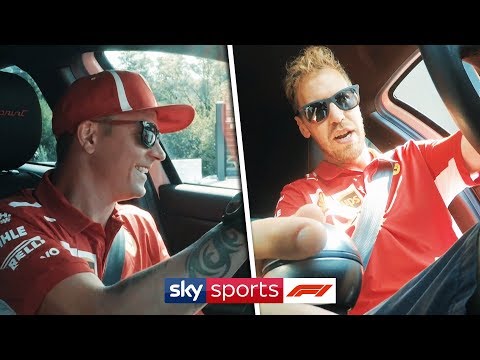 Kimi vs Vettel | Duel driving slalom challenge!