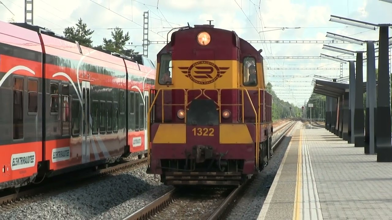 Тепловоз ЧМЭ3-4208 на ст. Пяэскюла / CME3-4208 at Pääsküla station