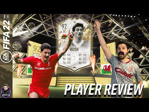 THE BEST ICON STRIKER IN FIFA 22? 92 PRIME ICON MOMENTS IAN RUSH PLAYER REVIEW FIFA 22 ULTIMATE TEAM