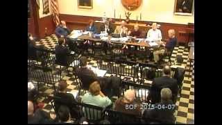 preview picture of video 'Weston, CT Board of Finance 2015-04-07'