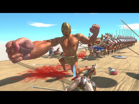 Achilles vs Army of Units - Animal Revolt Battle Simulator