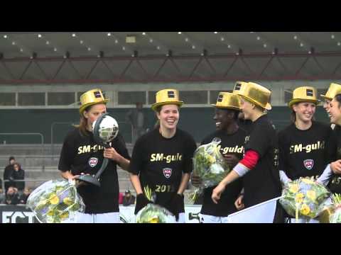 FC Rosengård firar SM-guldet