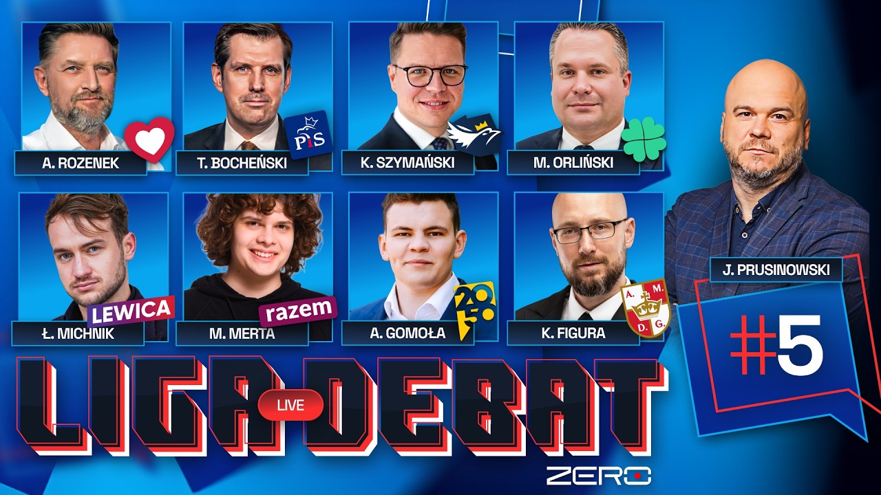 LIGA DEBAT #5 - ROZENEK, BOCHEŃSKI, SZYMAŃSKI, ORLIŃSKI, MICHNIK, MERTA, GOMOŁA, FIGURA