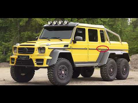 Self-made Mercedes Benz G-Class 6x6 Brabus, building a pickup G class. Carbon parts.