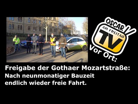 Vor Ort: Freigabe der Gothaer Mozartstraße