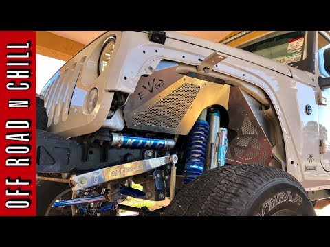Evo Front Inner Fenders Installation Wrangler | How to install Evo Inner Fenders Jeep jk