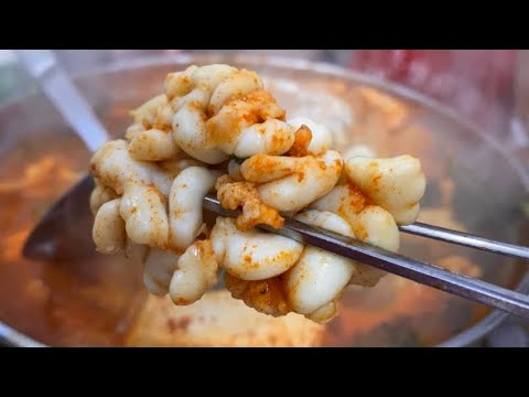 Let’s Try Spicy Soft Cod Roe,Milt Soup / Korean Street Food