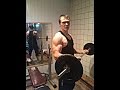 Bodybuilder training. How to build triceps, biceps, delts, chest in natural way