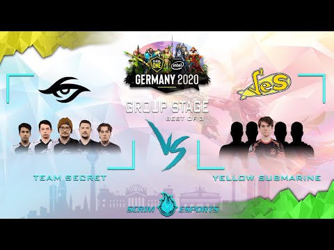 Team Secret vs Yellow Submarine - ESL One Germany 2020 - Group Stage - Full Game Highlights