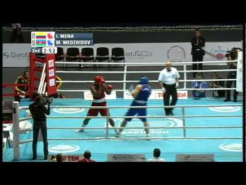 Super Heavy (+91kg) R16- Isaia Mena (COL) VS M. Magomedrasul (AZE) -2011 AIBA World Champs