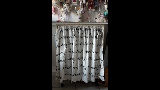 Tendina facilissima  tenda copri mobili  Tutorial 63 Cucito Creativo