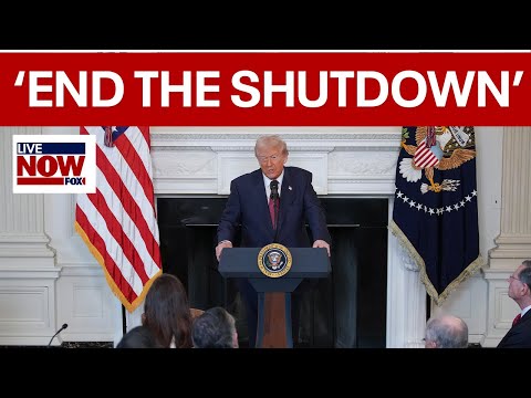 Trump addresses record government shutdown