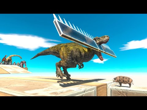 Spike Trap Who Can Grab A Pig? ► Animal Revolt Battle Simulator