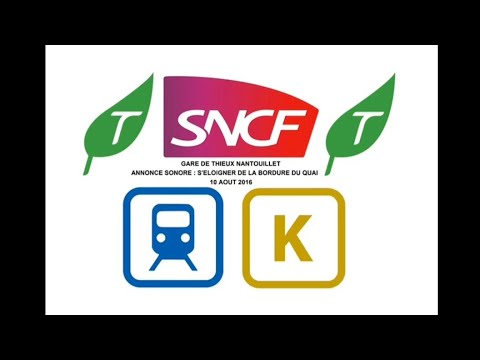 Transilien ligne K : Annonce sonore à la gare de Thieux Nantouillet