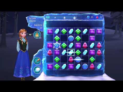 Frozen Free Fall: Snowball Fight Level 71 Walkthrough - No Power Ups