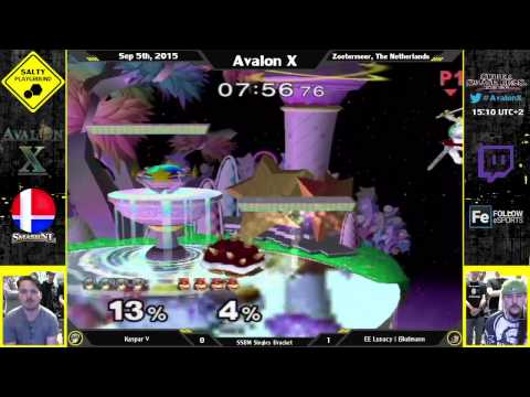 Avalon X - Kaspar V (Marth) Vs EE Lunacy | Eikelmann (Ganon, Bowser) - SSBM Singles Winners R2
