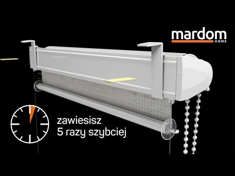 Click System Mardom - roleta gotowa do zawieszenia, instrukcja montażu