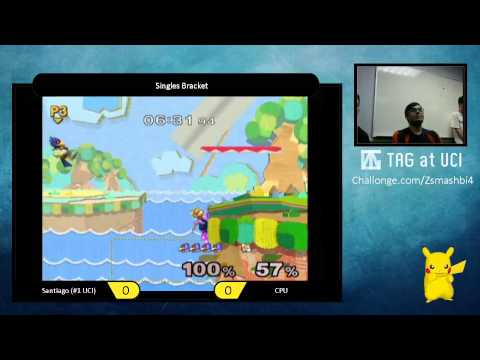 ZSB4 - Santaigo (Falco,Fox) vs CPU (Fox) - SSBM