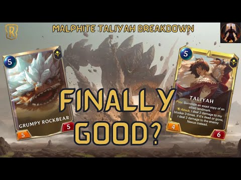 Taliyah Malphite Might Finally Be Good - Rock Solid Gameplay Showcase | Legends of Runeterra