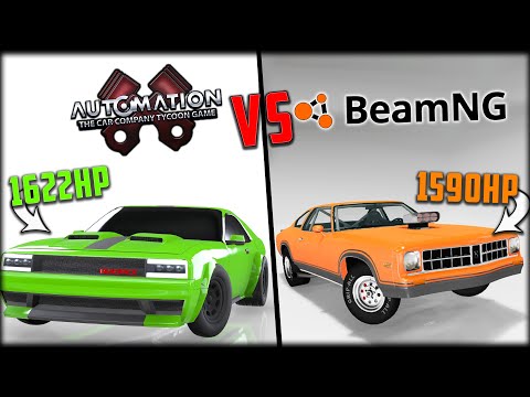 Can I Build A Better Drag Car?? - Automation VS BeamNG