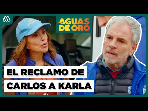 Carlos le pide EXPLICACIONES a Karla por el Beso de Lautaro y Paz | Aguas de Oro | Capítulo 28