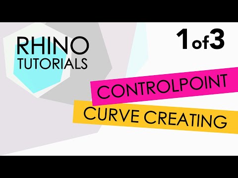 RHINO TUTORIAL - control point curve creating 1/3