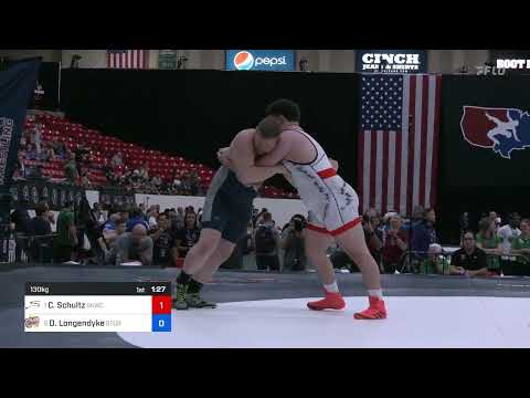 130 Kg Semis - Cohlton Schultz, Sunkist Kids Wrestling Club Vs Donny Longendyke, Minnesota Storm 7