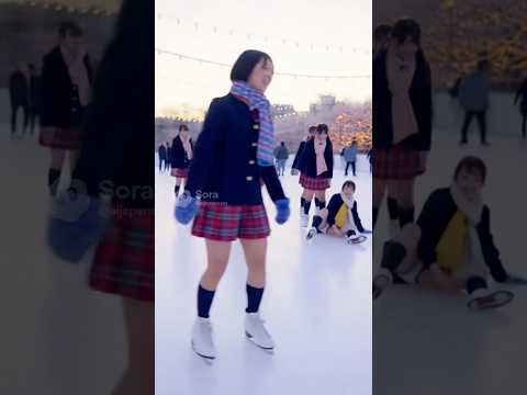  冬のスケート遊び　#shorts #高校生 #趣味 #野球 
