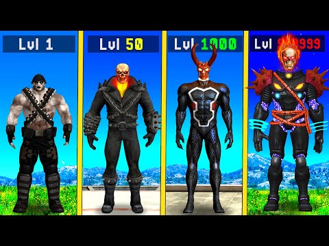 Upgrading 1 Level Ghost rider to 1000000 Level in GTA 5