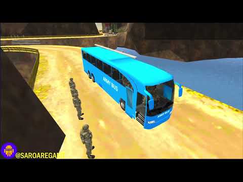 Army Soldier Bus Driving Games - Offroad US Army Bus Transport Duty Driver - Android GamePlay #10