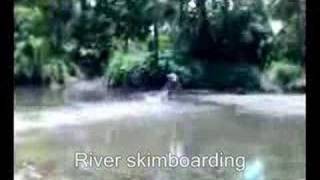 preview picture of video 'River Skimboarding'