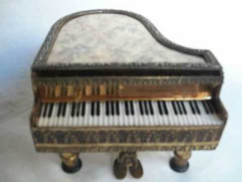 Antigua Caja Musical Reuge Pianito - Vals del Aniversario