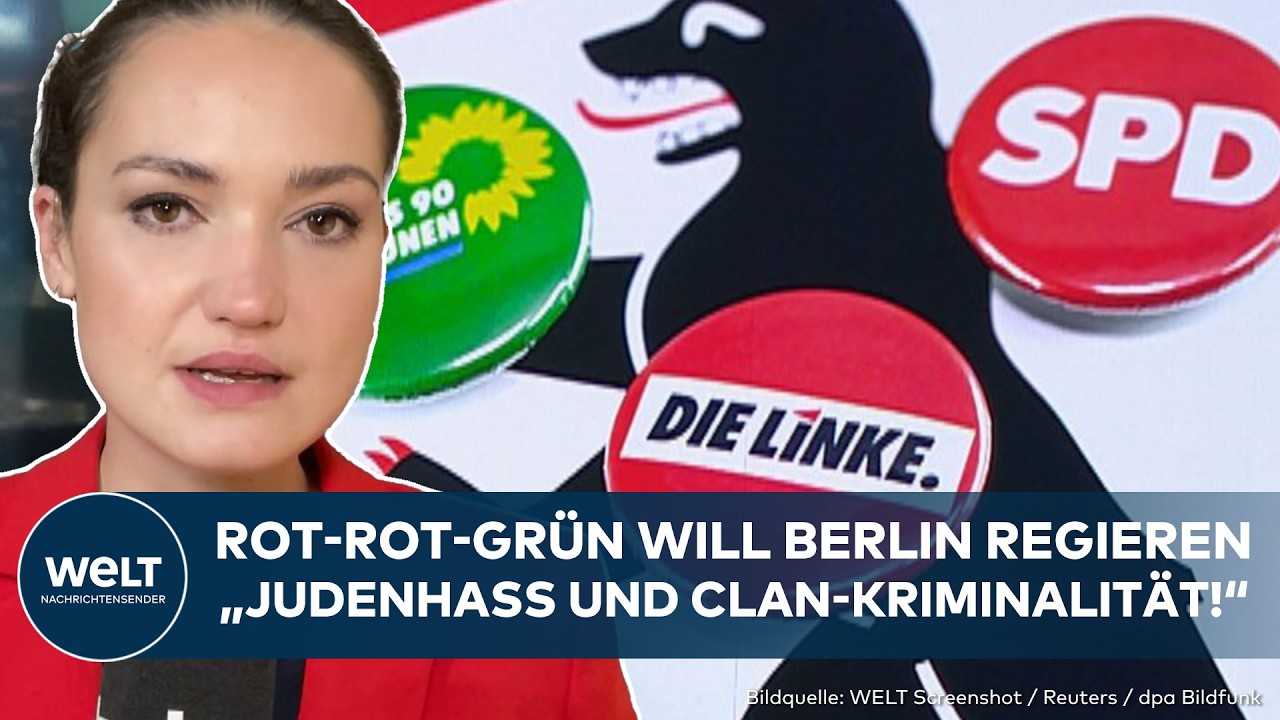BERLIN: "Dammbruch!" Rot-Rot-Grün will Koalition! Heftige Kritik an Plan von Linke, Grünen und SPD
